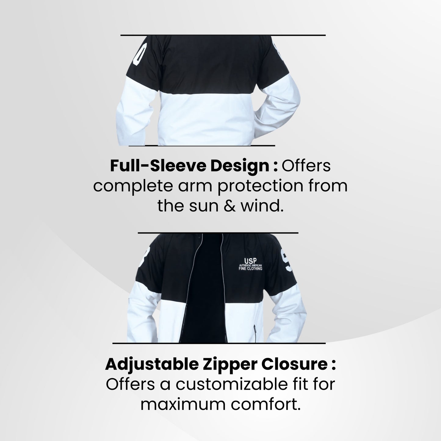 Caraba Men's Colorblock Light Rain Jacket | Stylish Nylon Windcheater | Full Sleeve Zip-Up Jacket with Stand Collar | Casual Sportswear