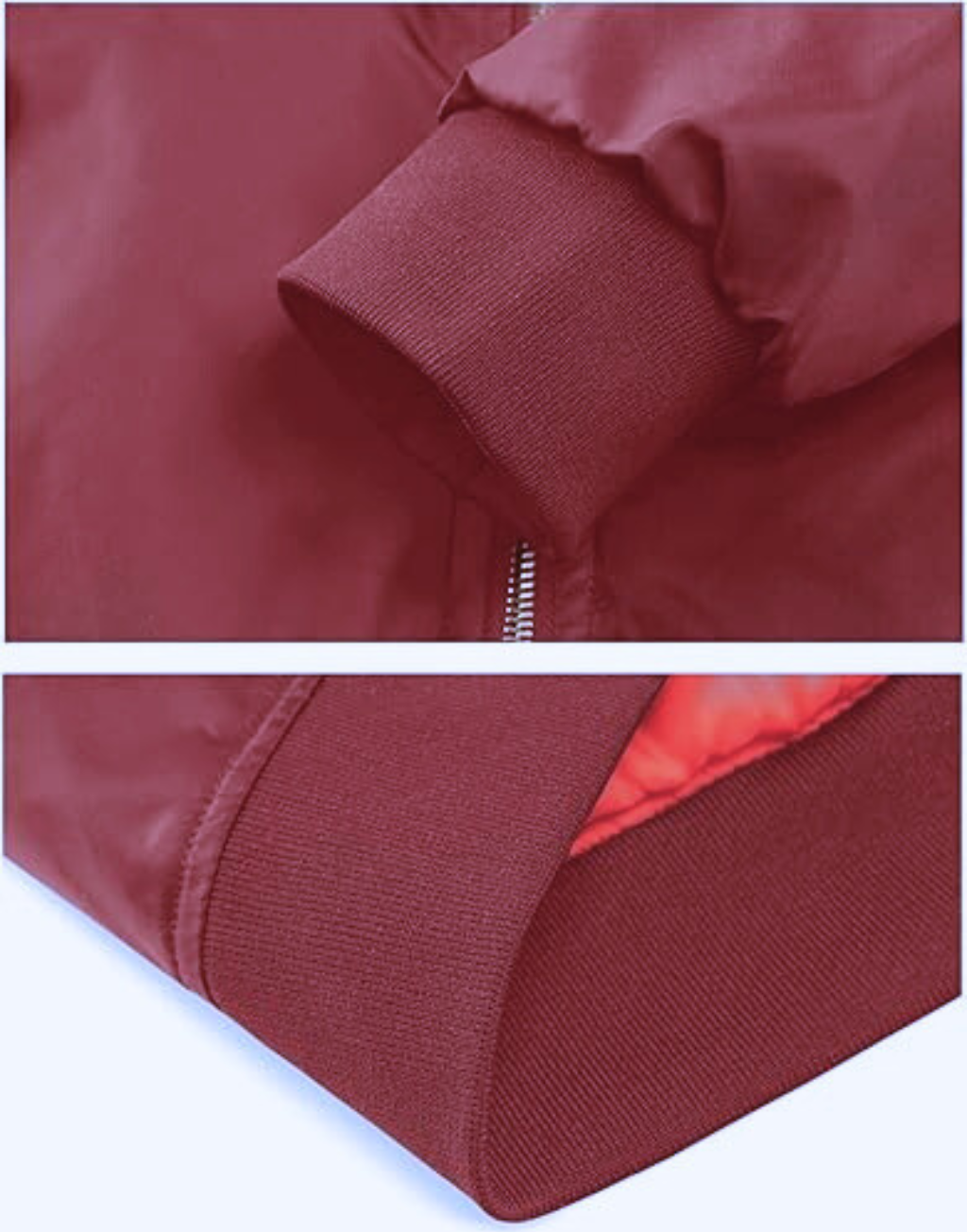 CARABA Men's Bomber Jacket Fashion Lightweight Windbreaker Winter Fall Casual Jackets for Men | Full Zipper Casual Padded Nylon Jacket
