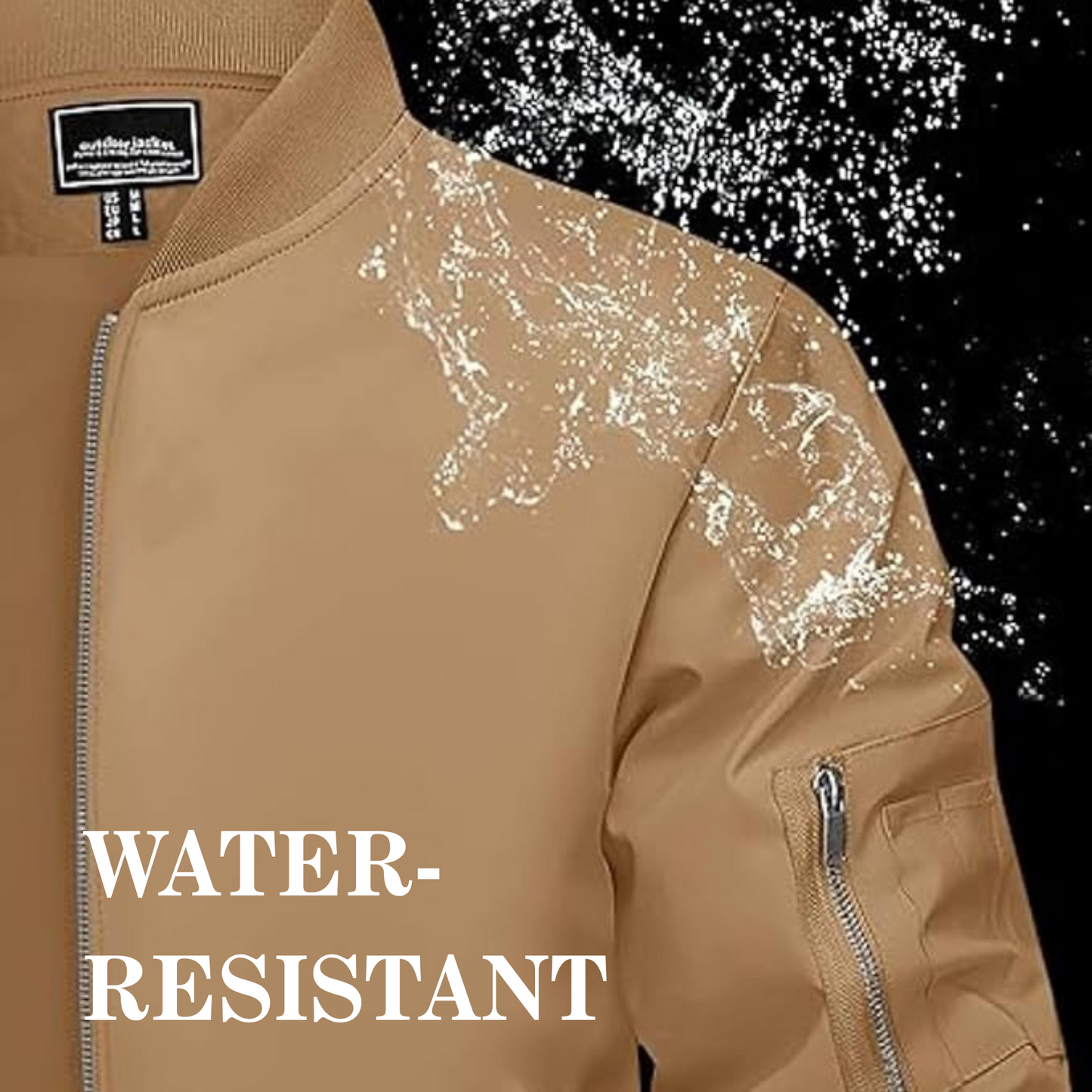 Caraba Men’s Lightweight Water Resistant Winter Jacket – Windproof, Foldable & Travel-Ready
