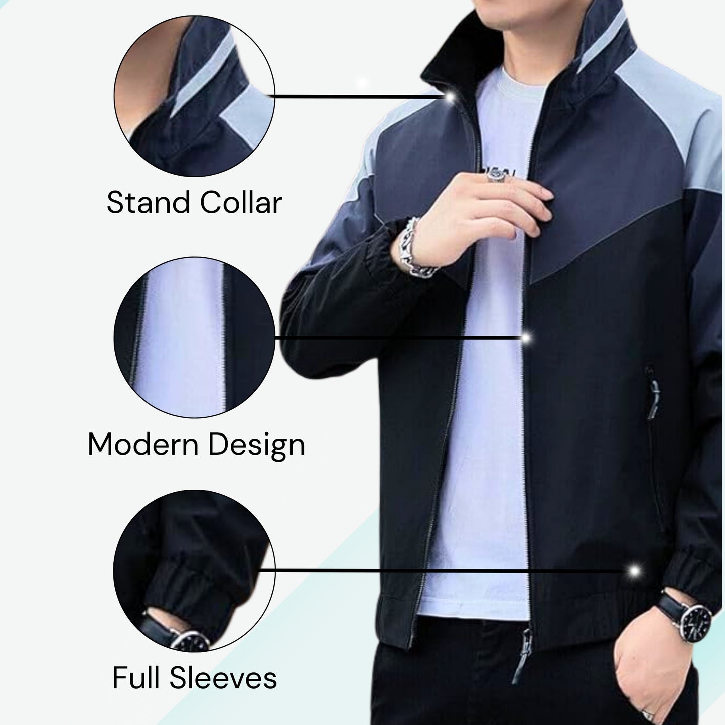 Caraba Men’s Lightweight Water Resistant Rain Jacket – Windproof, Foldable & Travel-Ready