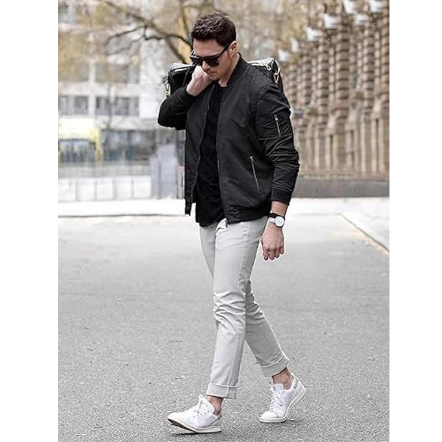 Caraba Mens Bike Riding Jacket - Anti-Tanning & Anti-Dust Protection UPF 50+ Sun Protection Full Sleeves Zipper Jacket