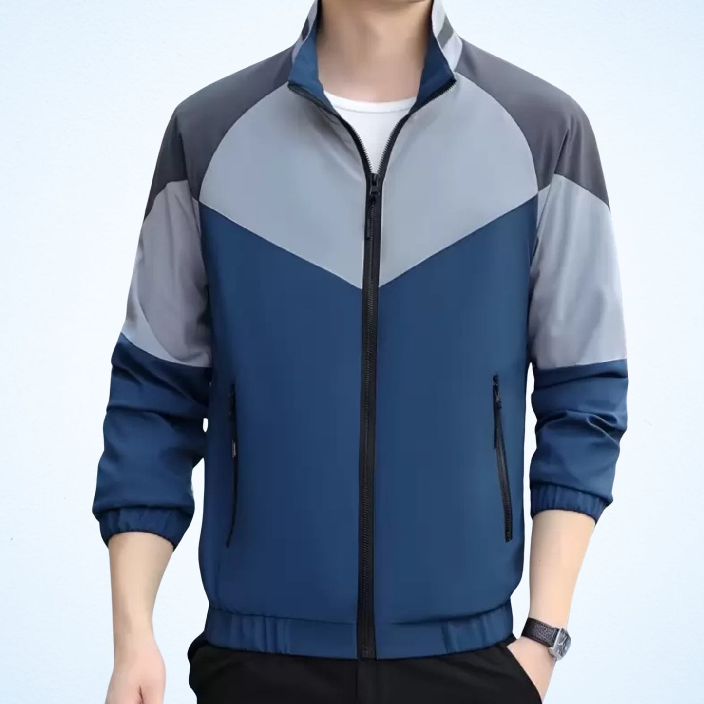 Caraba Men’s Lightweight Water Resistant Rain Jacket – Windproof, Foldable & Travel-Ready