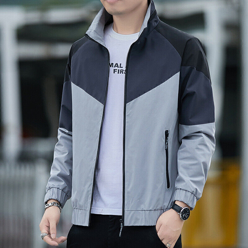 Caraba Mens Stylish Windcheater Jacket for Sport & Outdoor Activity