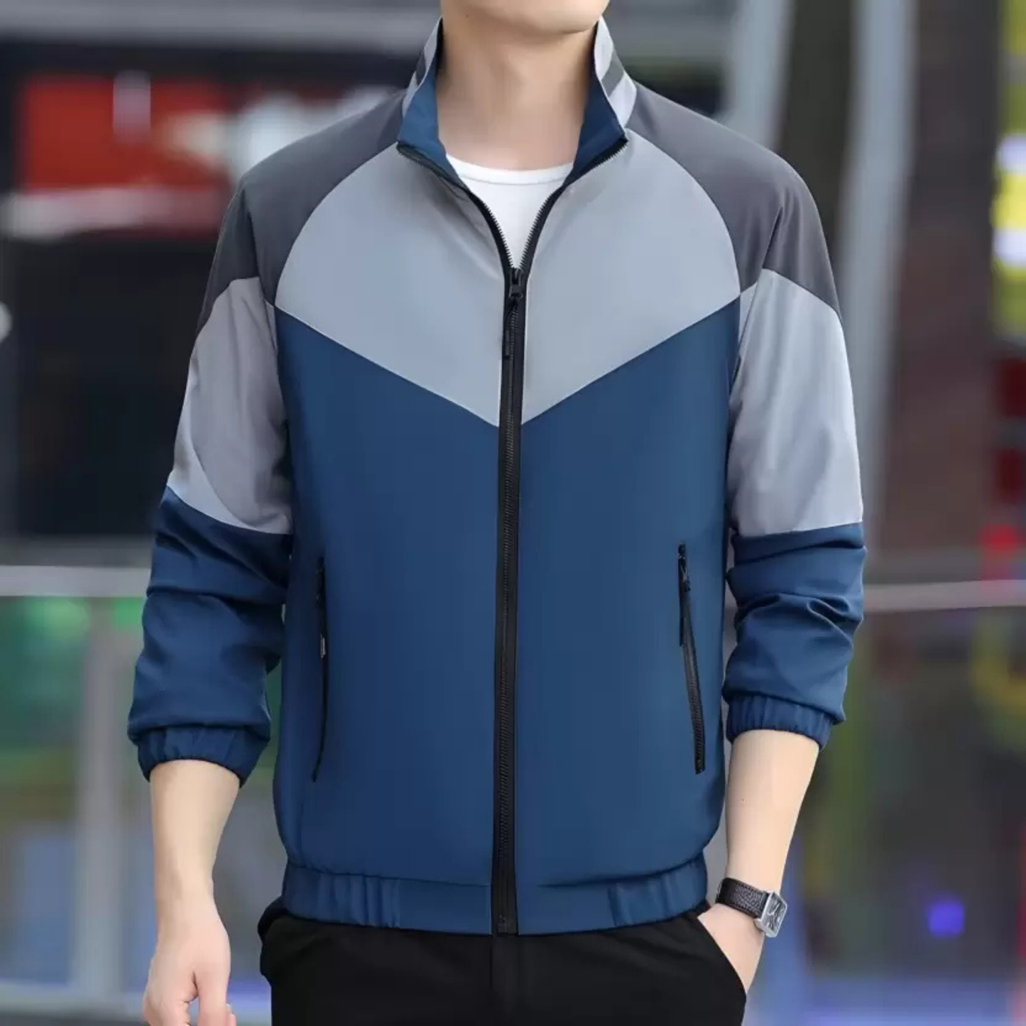 Caraba Mens Stylish Windcheater Jacket for Sport & Outdoor Activity