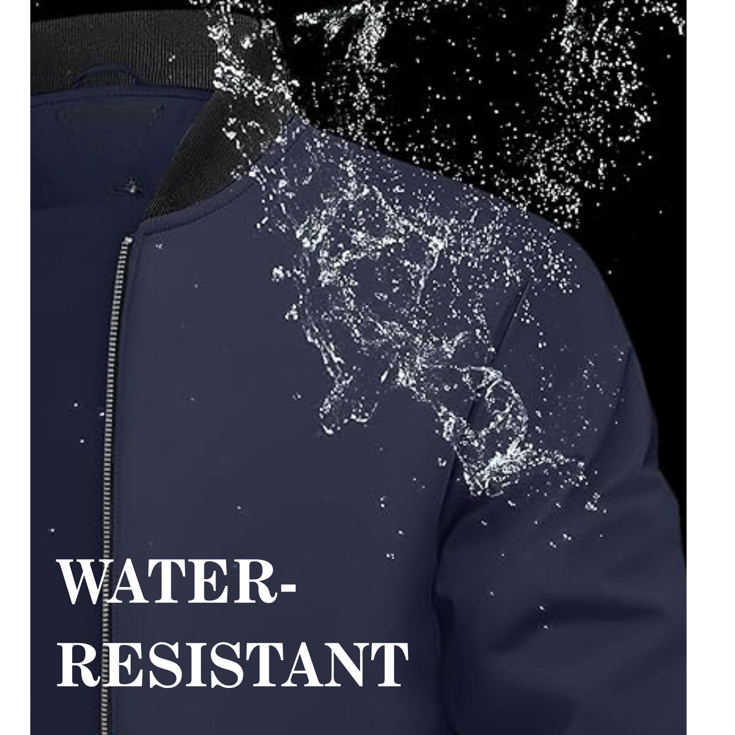 Caraba Men’s Lightweight Water Resistant Winter Jacket – Windproof, Foldable & Travel-Ready