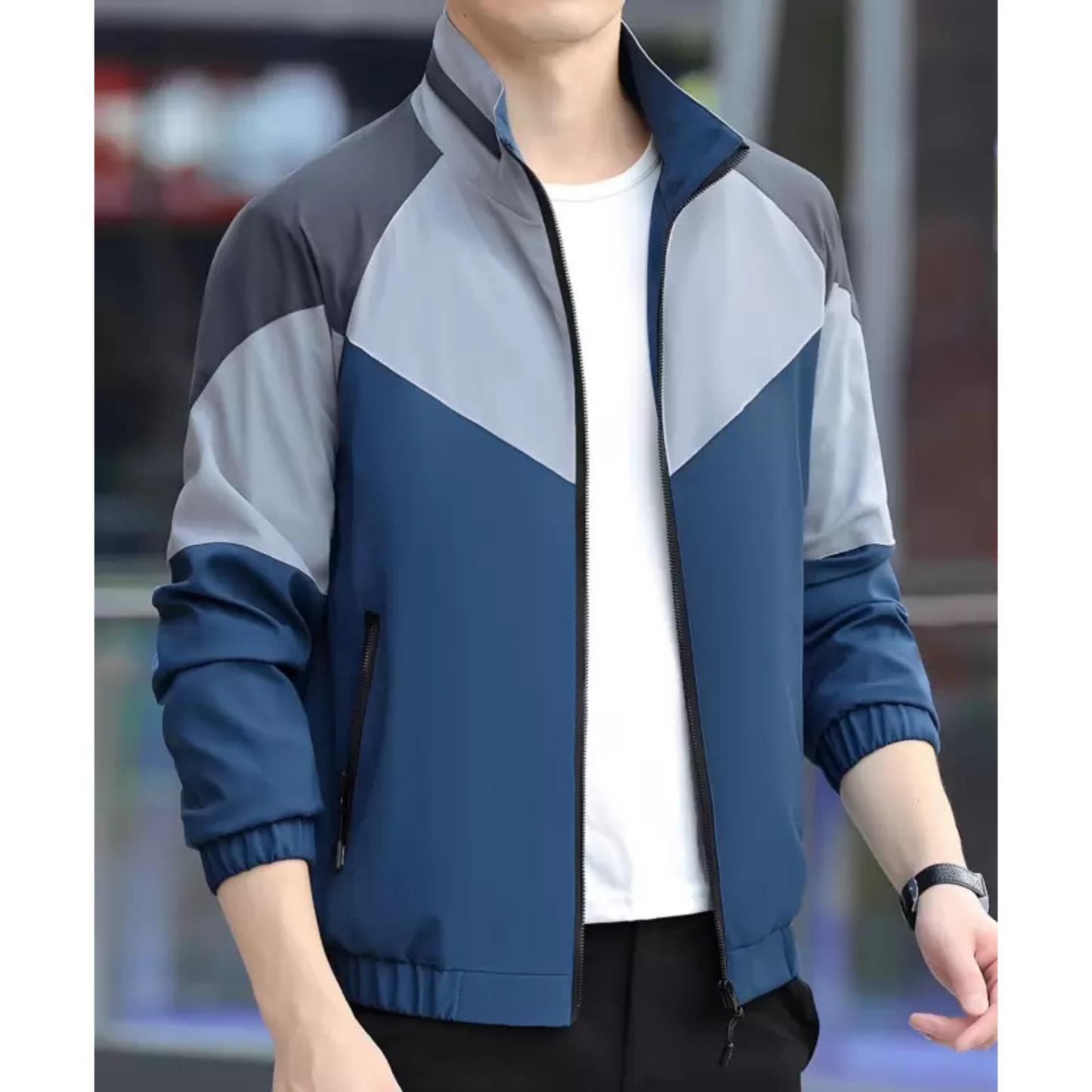 Caraba Mens Stylish Windcheater Jacket for Sport & Outdoor Activity