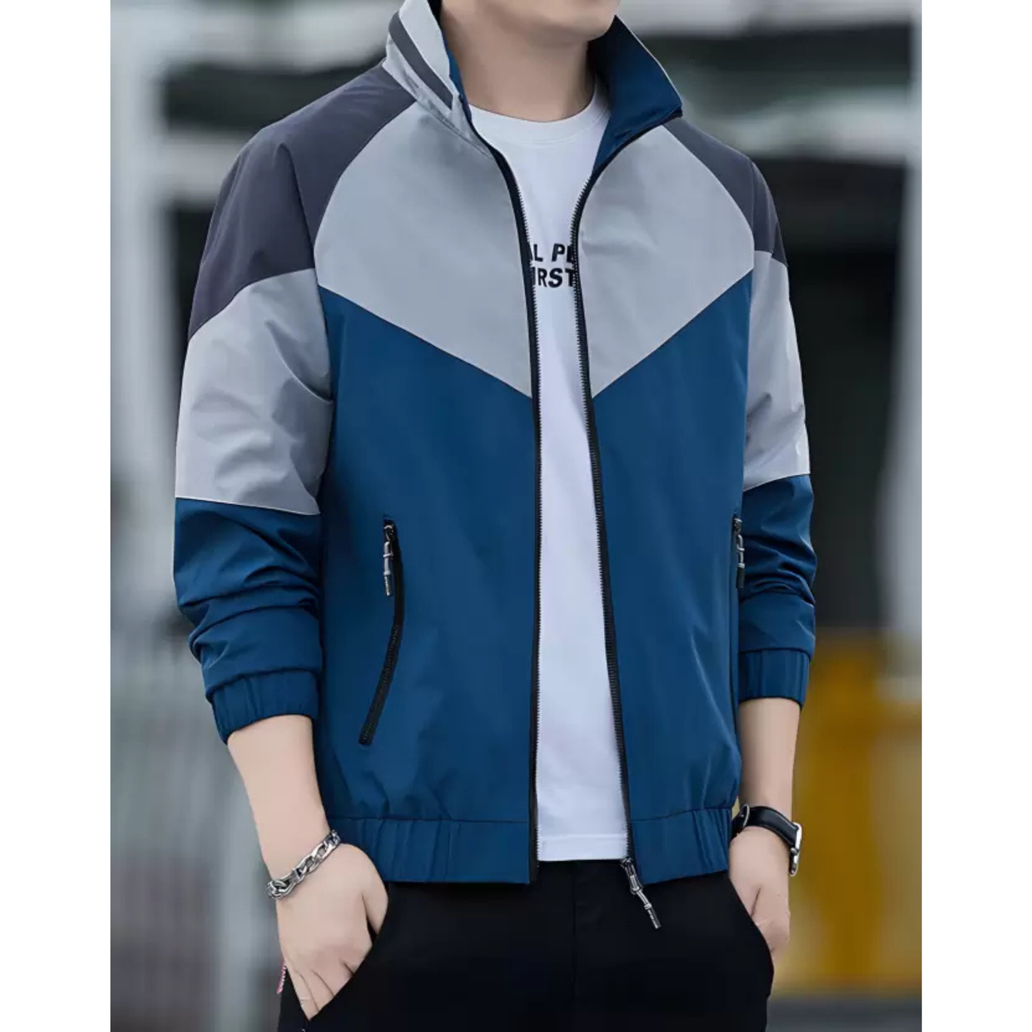 Caraba Mens Stylish Windcheater Jacket for Sport & Outdoor Activity