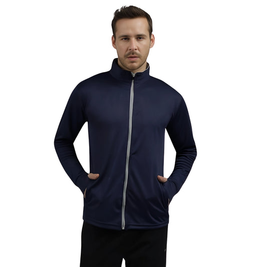 Caraba  Men's Sports Gym Workout Running Travel Trekking and Travel Nylon Solid Plain  jacket for Men Nylon  Casual Wear.