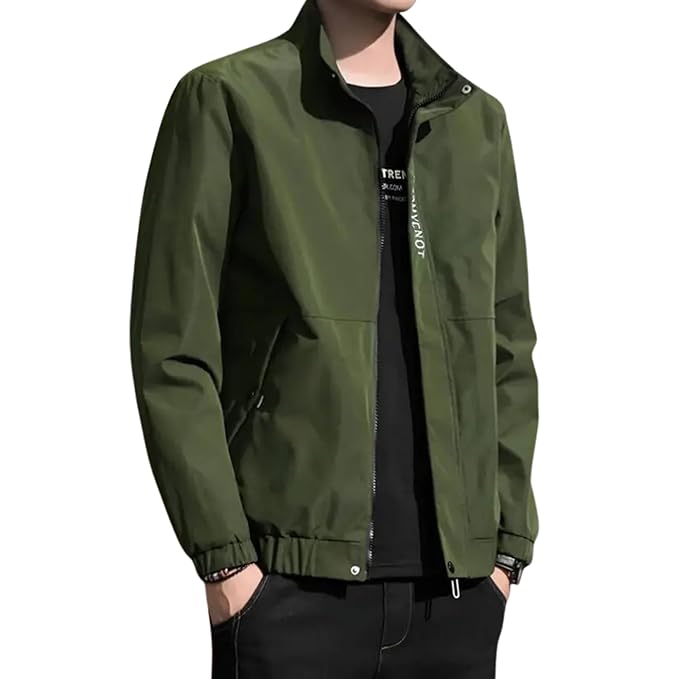 CARABA Men's Stylish Winter Jacket, Full Sleeve, Regular Fit, Windcheater & Zipper Closure jacket