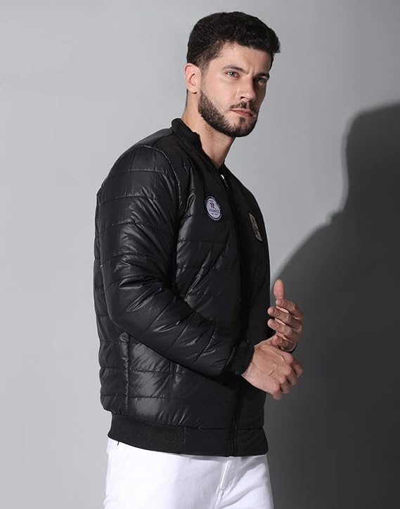 Men's Winter Bomber Quilted Regular Fit Jacket