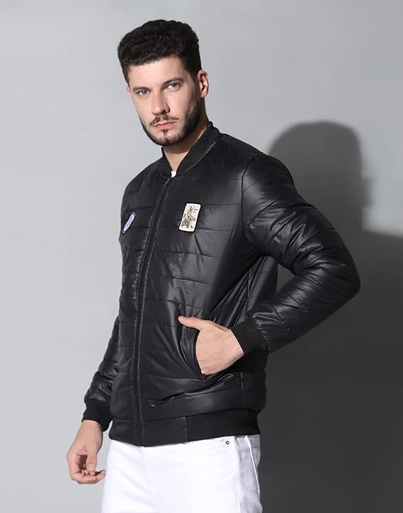 Men's Winter Bomber Quilted Regular Fit Jacket
