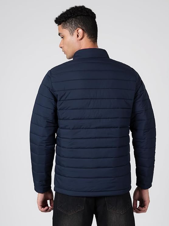 Caraba Men's Bomber Winter Jacket | Regular Fit | Full Sleeve | Zipper Closure | Stand Collar | Stylish, Lightweight, Nylon Trendy Jacket for Men (M)