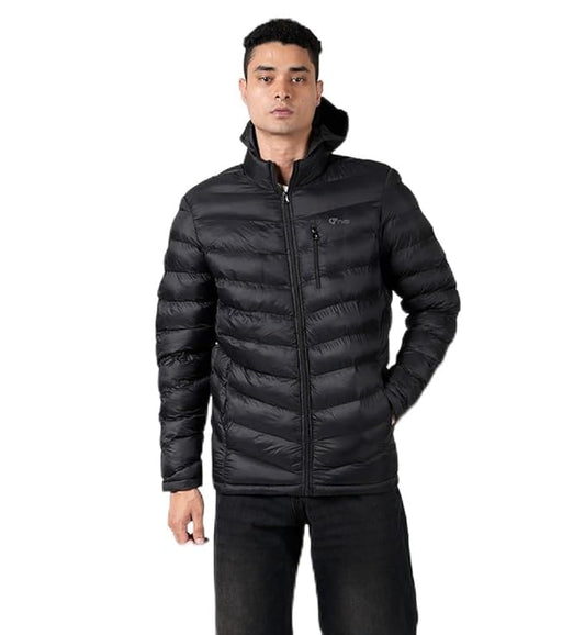 Caraba Light Weight Winter Jackets for Men & Boys | Front Zipper Pocket, Full Sleeves Nylon Jacket, Regular Fit Bomber, Monsoon Jackets for All Weather