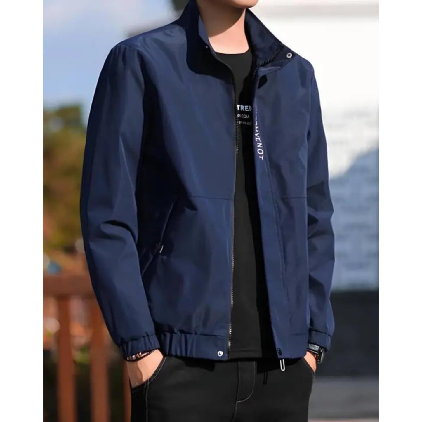 CARABA Men's Stylish Winter Jacket, Full Sleeve, Regular Fit, Windcheater & Zipper Closure jacket