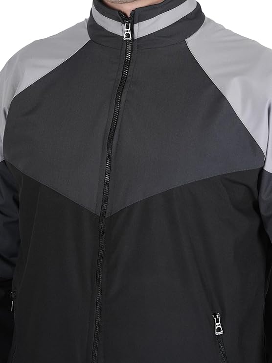 Caraba Men's Casual Workout Running Lightweight Outdoor Sporty Wind Cheater Jacket