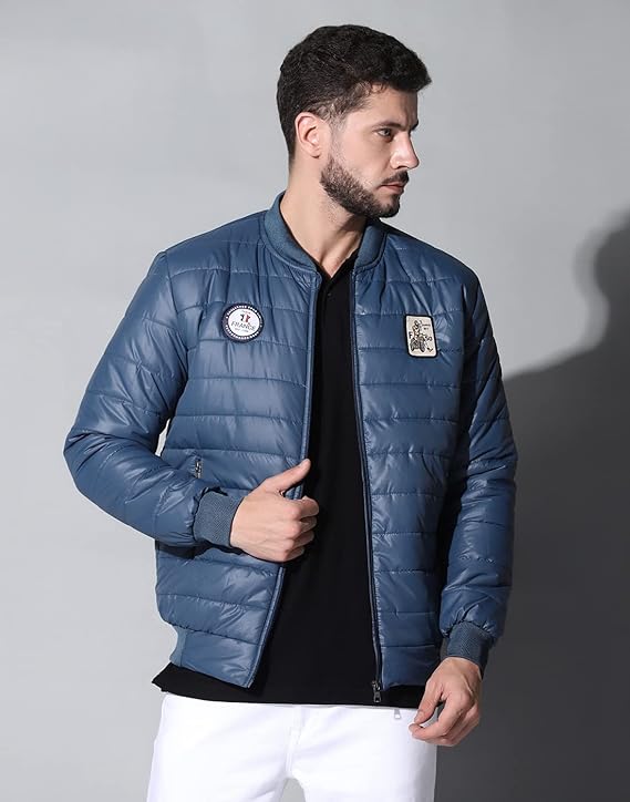 Men's Winter Bomber Quilted Regular Fit Jacket