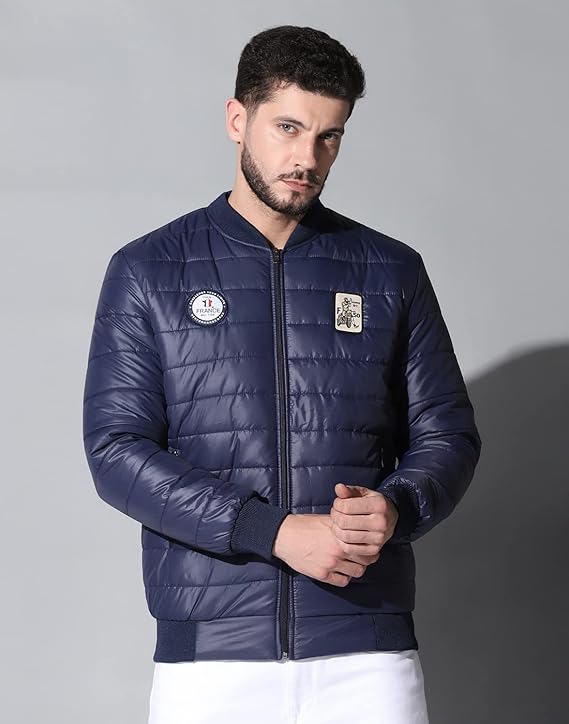 Men's Winter Bomber Quilted Regular Fit Jacket