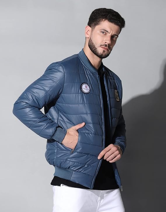 Men's Winter Bomber Quilted Regular Fit Jacket
