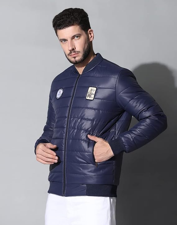 Men's Winter Bomber Quilted Regular Fit Jacket