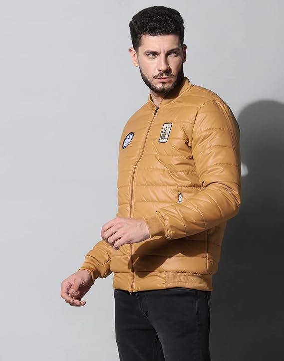 Men's Winter Bomber Quilted Regular Fit Jacket
