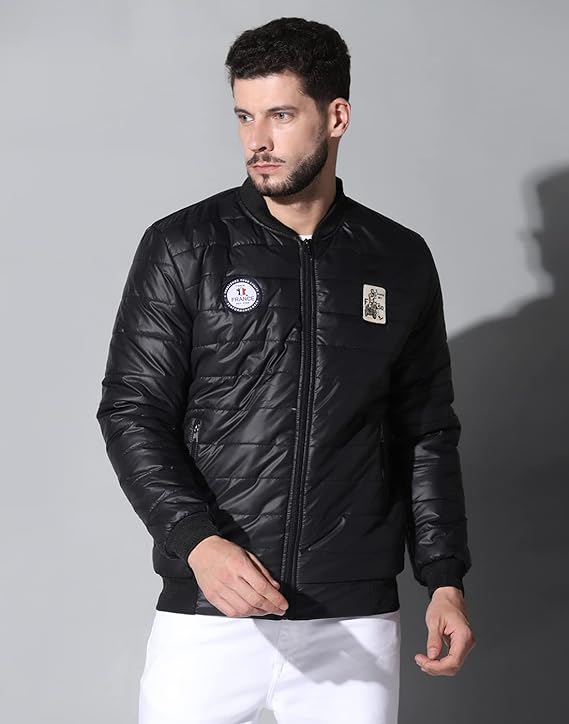 Men's Winter Bomber Quilted Regular Fit Jacket