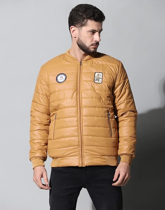 Men's Winter Bomber Quilted Regular Fit Jacket