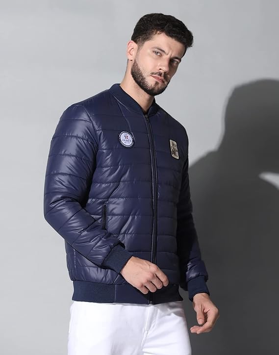 Men's Winter Bomber Quilted Regular Fit Jacket