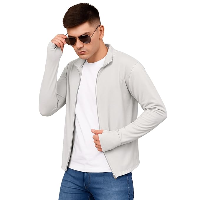 Mens Suncreen Jacket Protect From Harmful UV Rays | Full Sleeves Anti-tanning jacket for Bike Riding