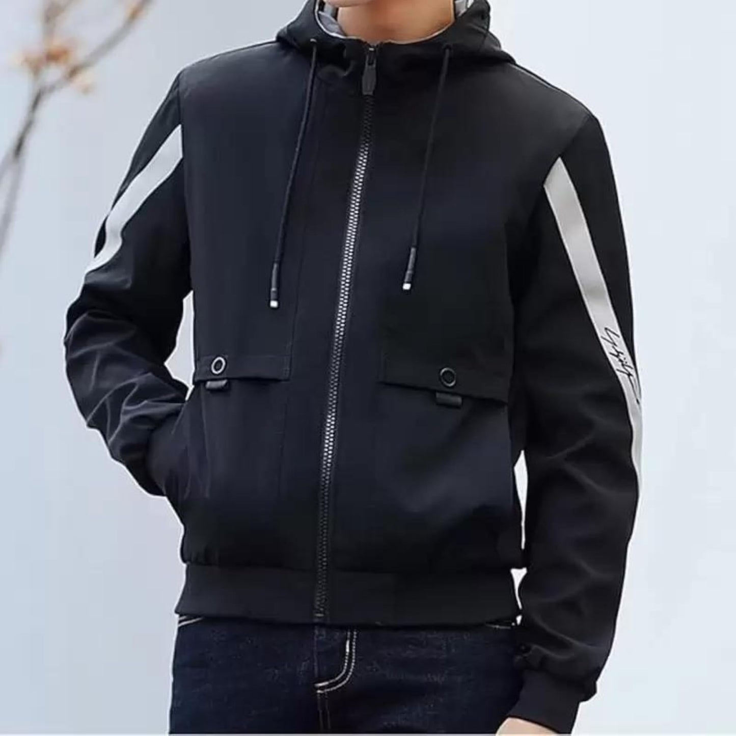 Caraba Men's Lightweight Winter Jacket, Full Sleeve Windcheater | Ideal for Trekking, Running, Gym Workouts & UV Protection