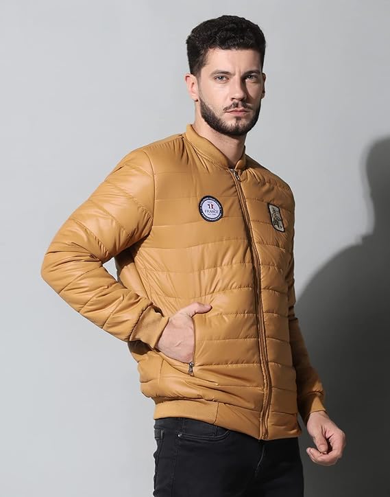 Men's Winter Bomber Quilted Regular Fit Jacket
