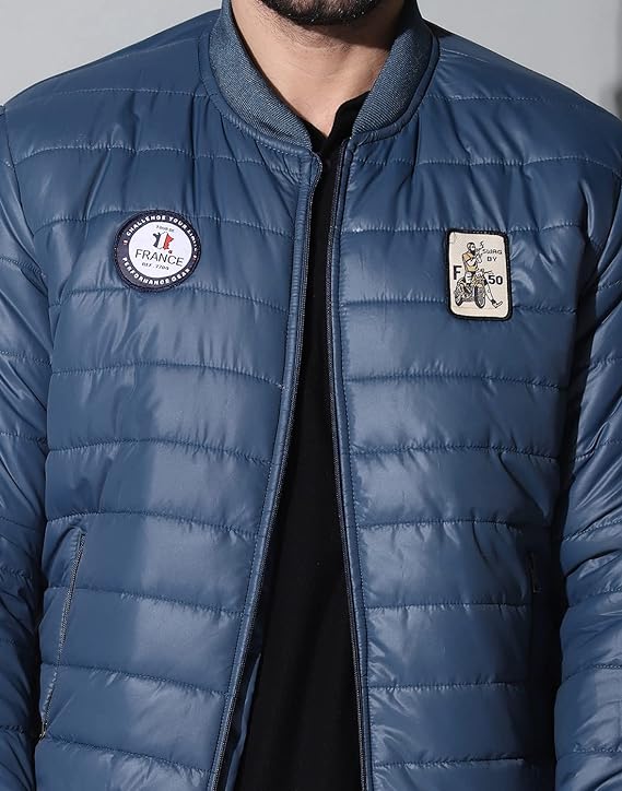 Men's Winter Bomber Quilted Regular Fit Jacket