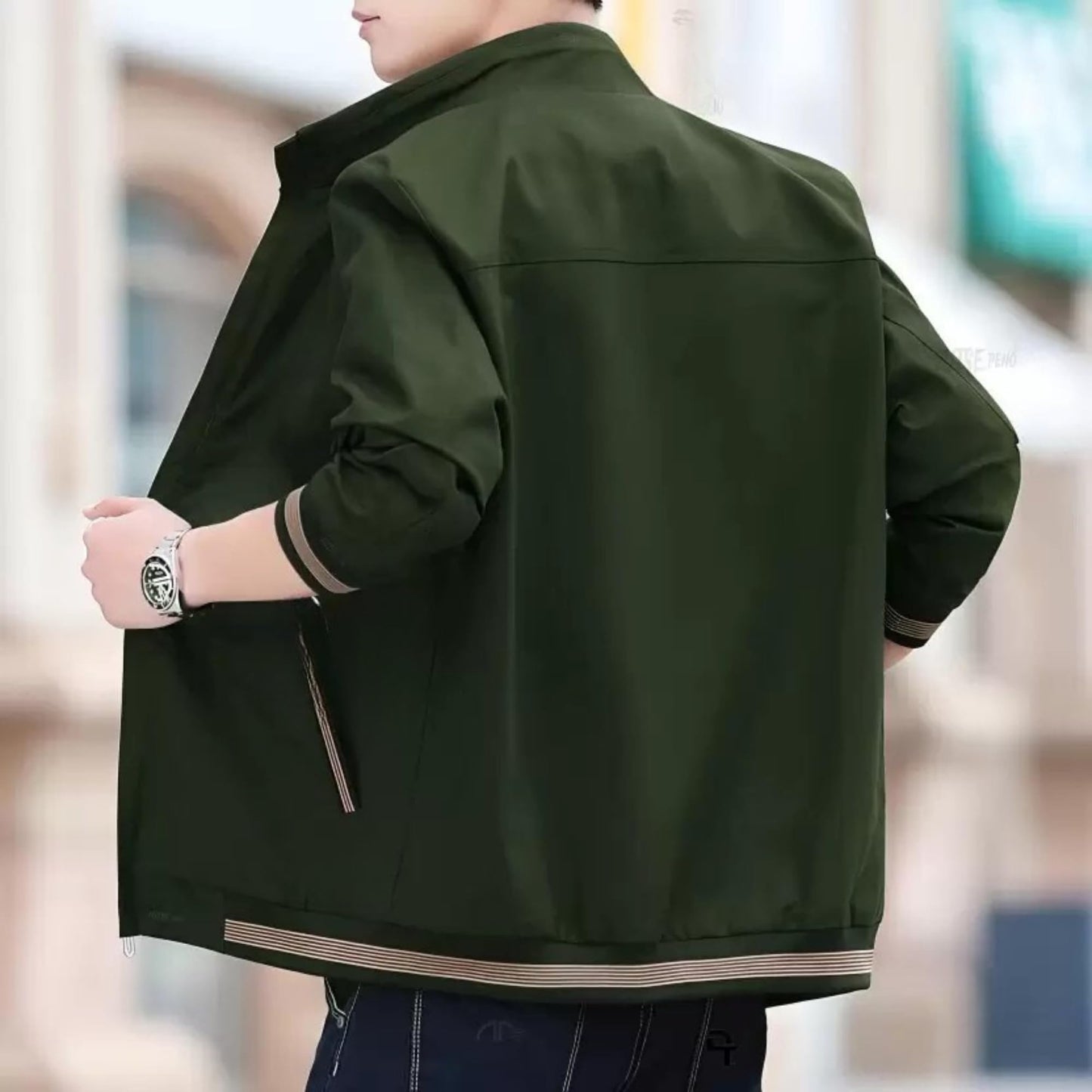 Caraba Mens Jackets for Winter, Lightweight Bomber Jacket, Full Sleeve, Regular Fit, Stylish Stand Collar, Zipper Closure jacket