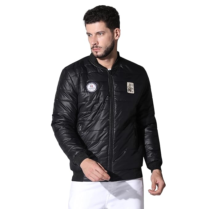 Men's Winter Bomber Quilted Regular Fit Jacket