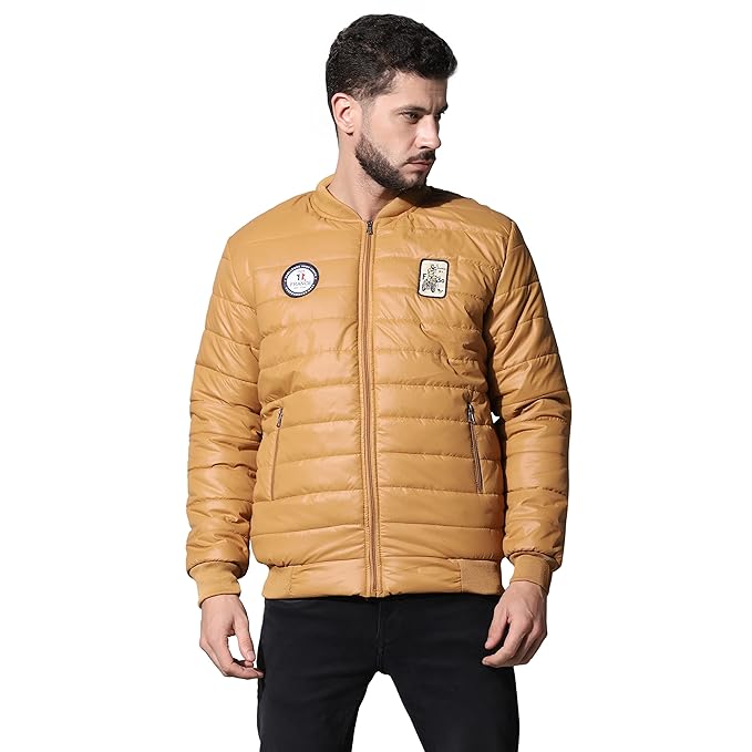 Men's Winter Bomber Quilted Regular Fit Jacket