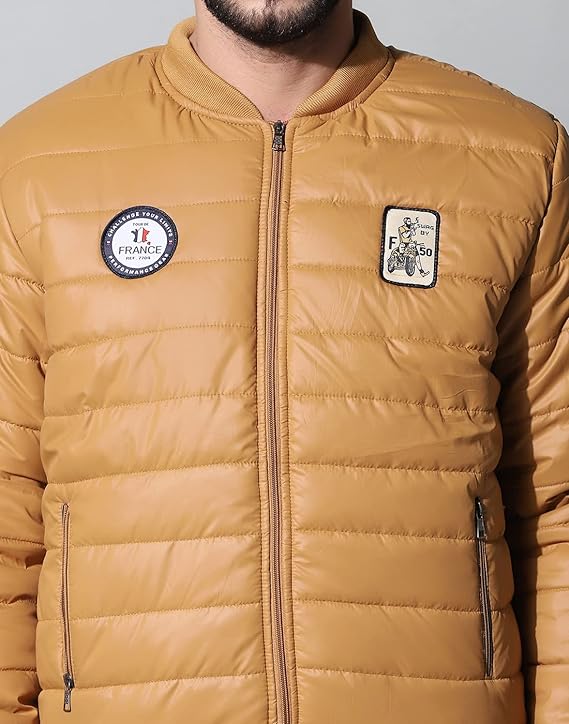 Men's Winter Bomber Quilted Regular Fit Jacket