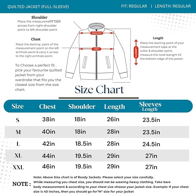 Caraba Mens Jackets for Winter, Lightweight Windcheater Jacket, Full Sleeves, Regular Fit, Stylish Stand Collar, Zipper Closure