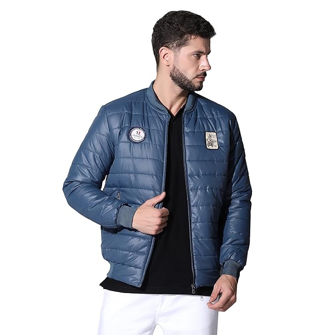 Men's Winter Bomber Quilted Regular Fit Jacket