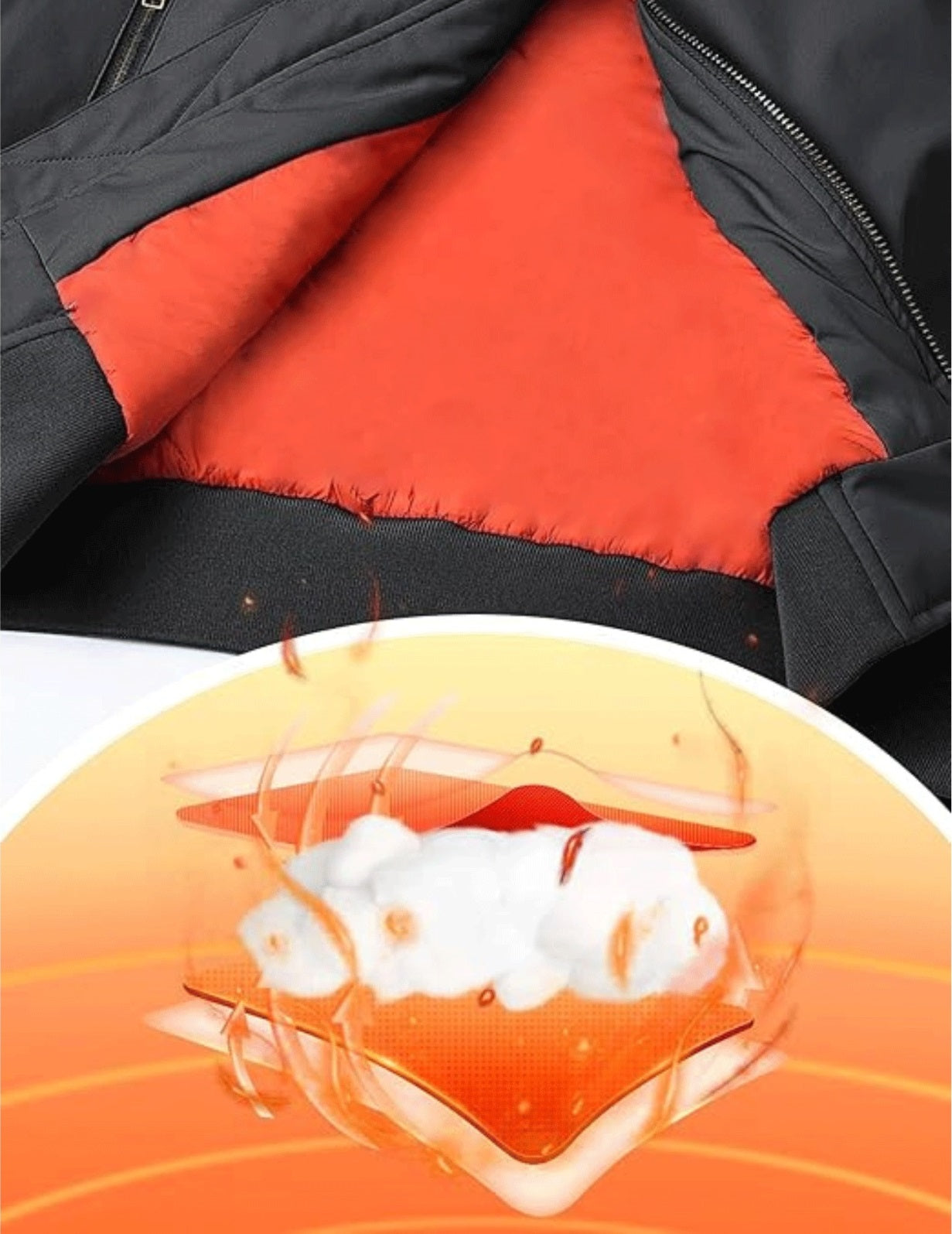 CARABA Men's Bomber Jacket Fashion Lightweight Windbreaker Winter Fall Casual Jackets for Men | Full Zipper Casual Padded Nylon Jacket