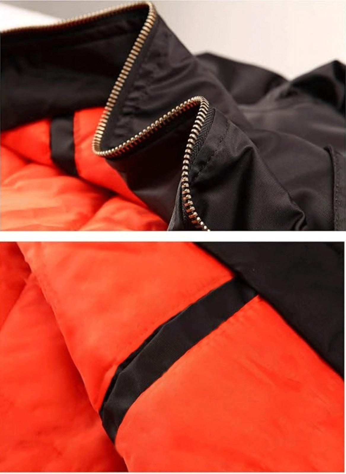 CARABA Men's Bomber Jacket Fashion Lightweight Windbreaker Winter Fall Casual Jackets for Men | Full Zipper Casual Padded Nylon Jacket
