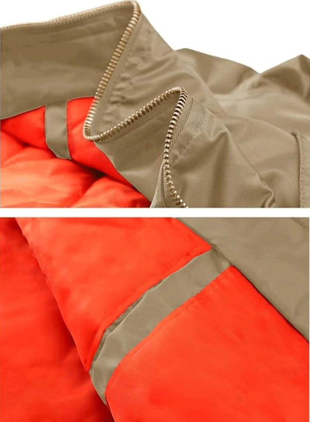 CARABA Men's Bomber Jacket Fashion Lightweight Windbreaker Winter Fall Casual Jackets for Men | Full Zipper Casual Padded Nylon Jacket