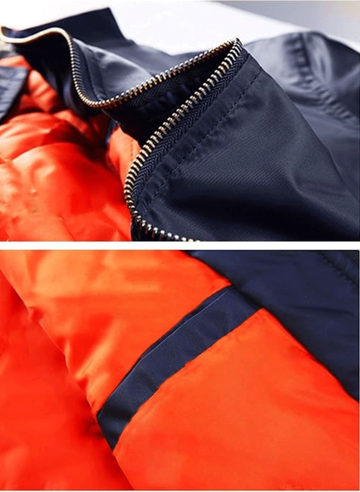 CARABA Men's Bomber Jacket Fashion Lightweight Windbreaker Winter Fall Casual Jackets for Men | Full Zipper Casual Padded Nylon Jacket