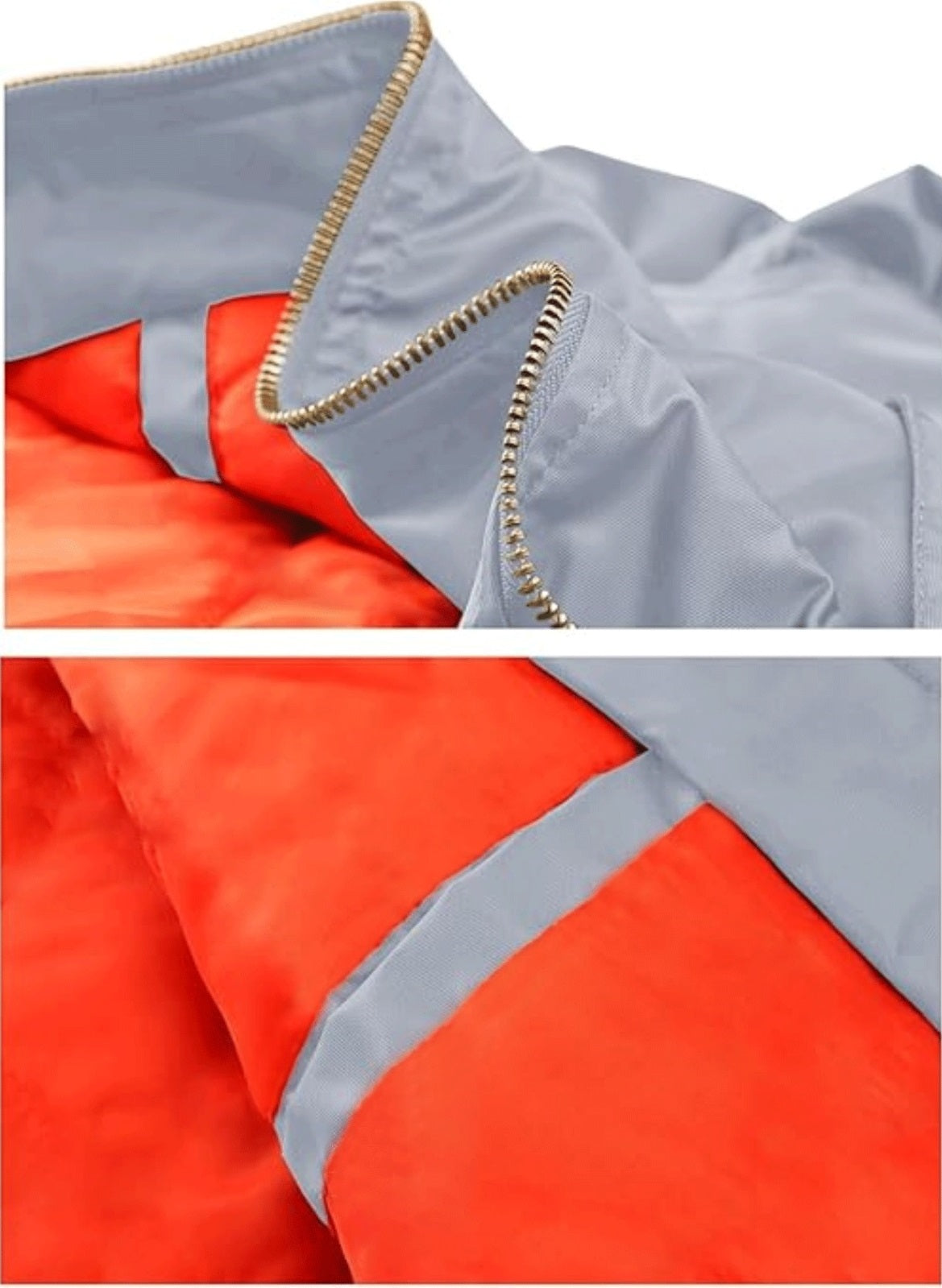 CARABA Men's Bomber Jacket Fashion Lightweight Windbreaker Winter Fall Casual Jackets for Men | Full Zipper Casual Padded Nylon Jacket