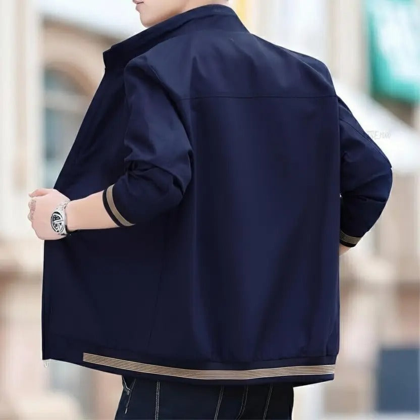 Caraba Mens Jackets for Winter, Lightweight Bomber Jacket, Full Sleeve, Regular Fit, Stylish Stand Collar, Zipper Closure jacket