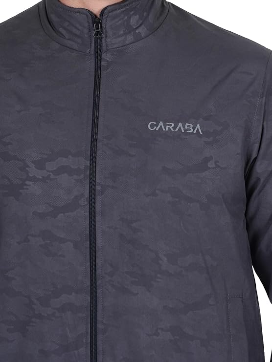 Caraba Men's Casual Workout Running Lightweight Outdoor Sporty Wind Cheater Jacket