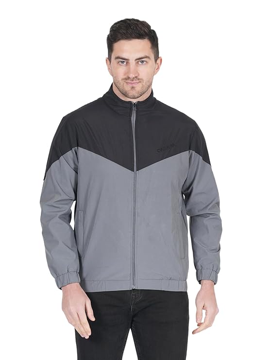 Caraba Men's Casual Workout Running Lightweight Outdoor Sporty Wind Cheater Jacket