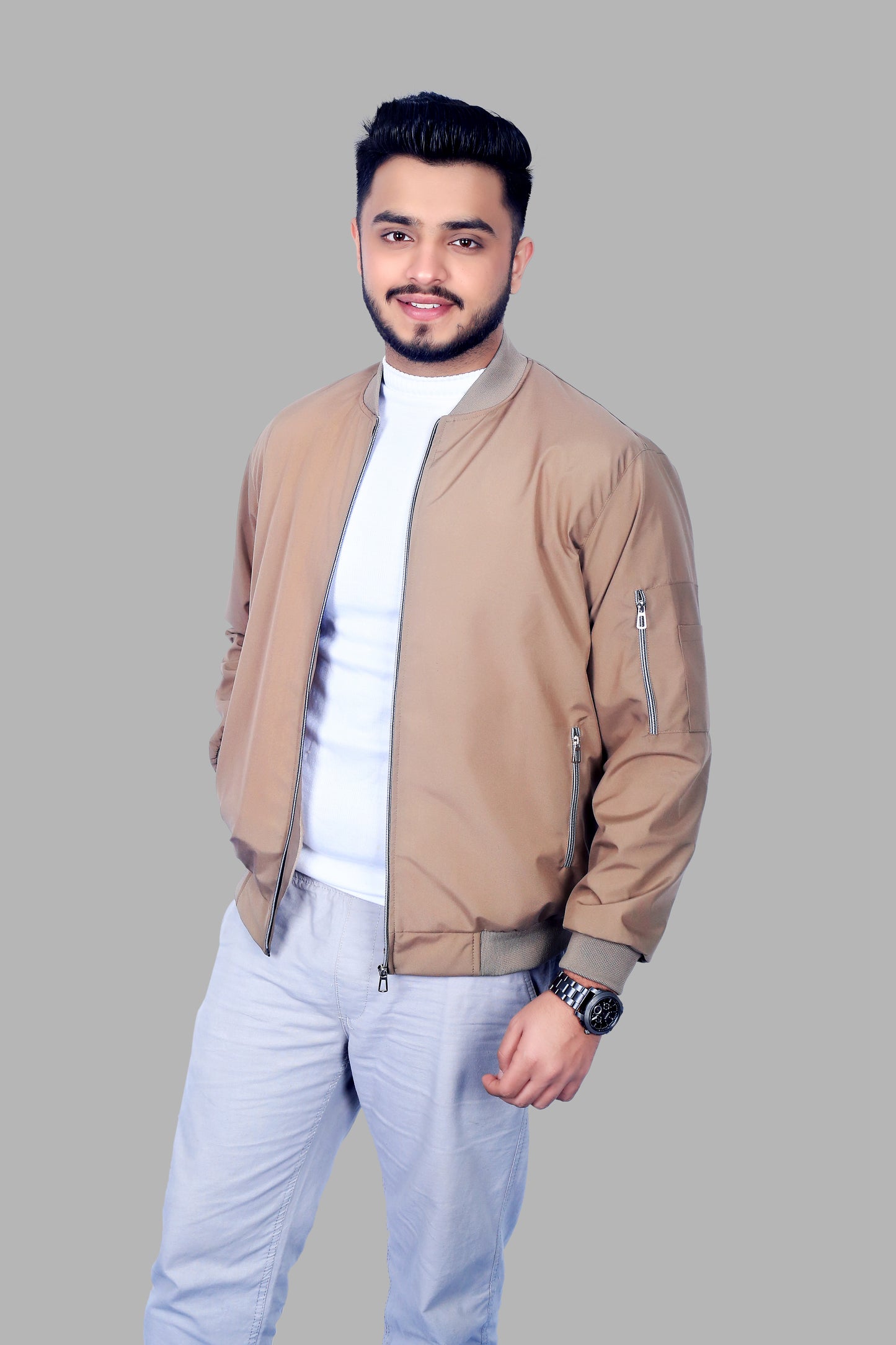 Caraba Men's Sunscreen Jacket | UV Protection, Lightweight Summer Wear, Prevents Sun Tanning, Stylish