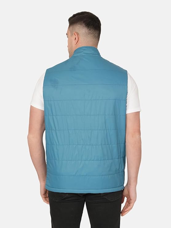 Men's Lightweight Quilted Sleeveless Winter Bomber Jacket