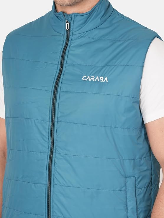 Men's Lightweight Quilted Sleeveless Winter Bomber Jacket