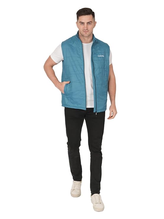 Men's Lightweight Quilted Sleeveless Winter Bomber Jacket