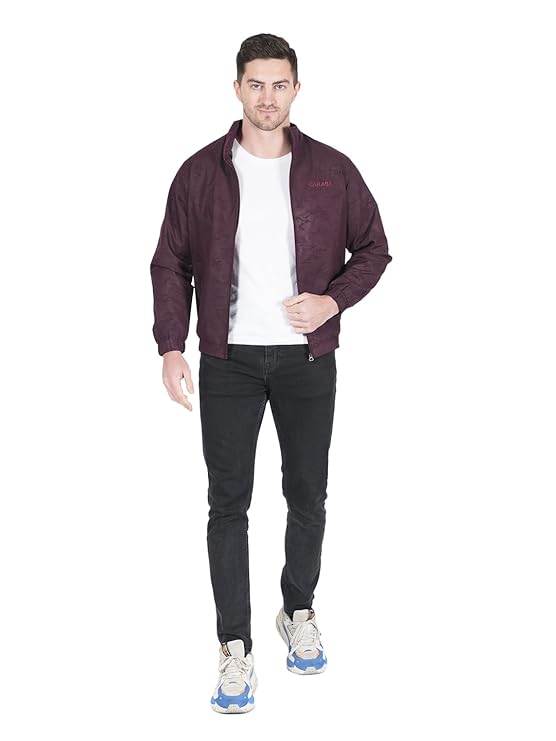 Caraba Men's Casual Workout Running Lightweight Outdoor Sporty Wind Cheater Jacket
